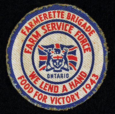Farmerette Brigade Farm Service Force Badge